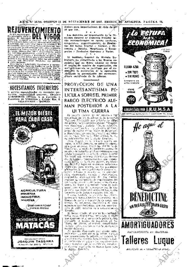 ABC SEVILLA 15-12-1957 página 72
