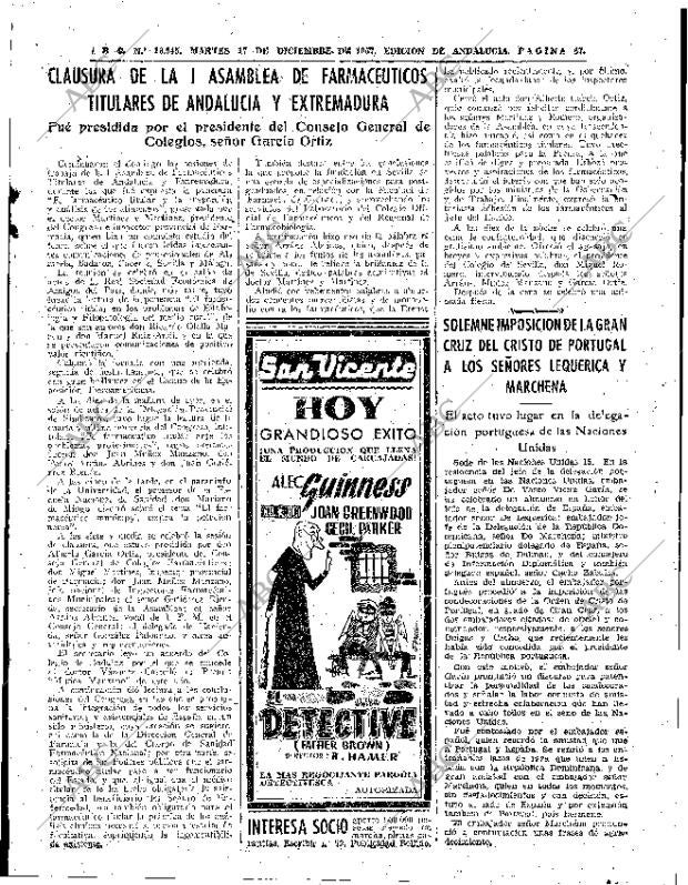 ABC SEVILLA 17-12-1957 página 27