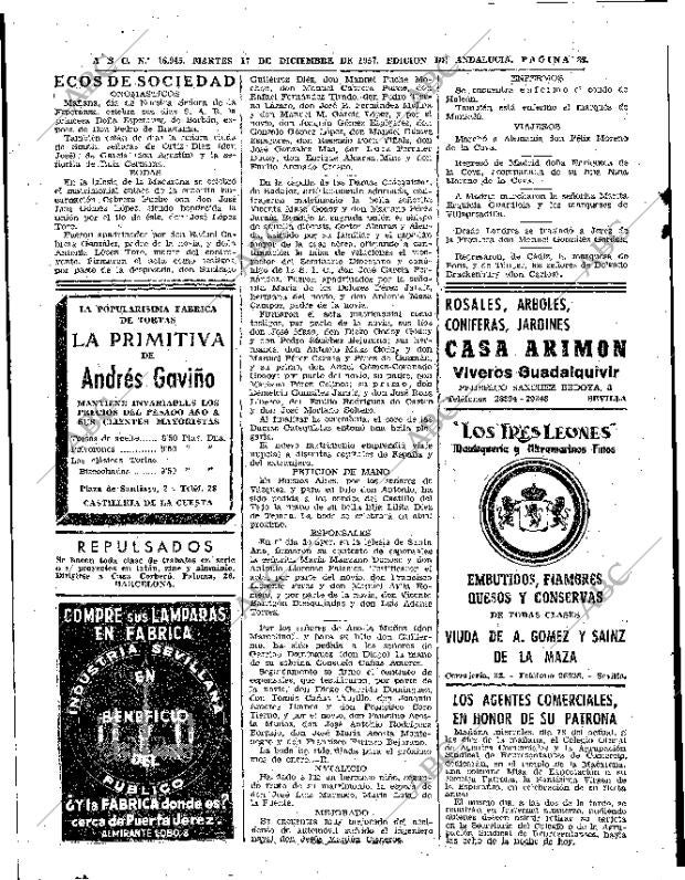 ABC SEVILLA 17-12-1957 página 28