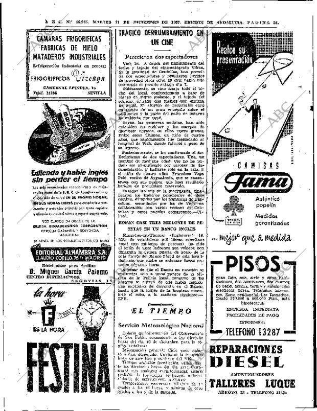 ABC SEVILLA 17-12-1957 página 34