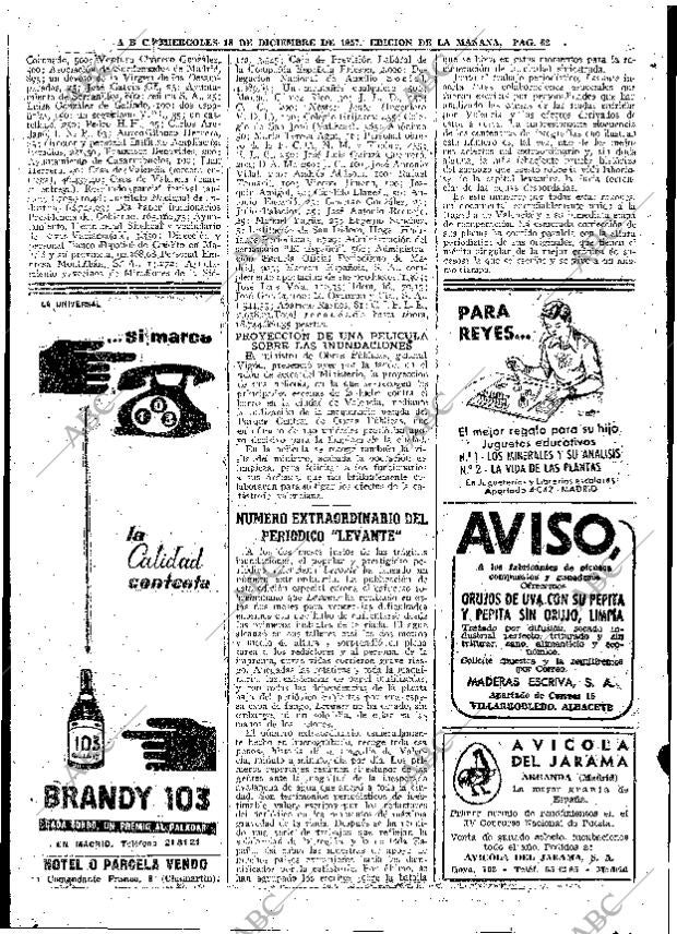 ABC MADRID 18-12-1957 página 62