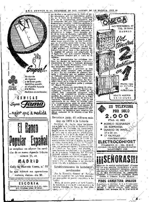 ABC MADRID 19-12-1957 página 64