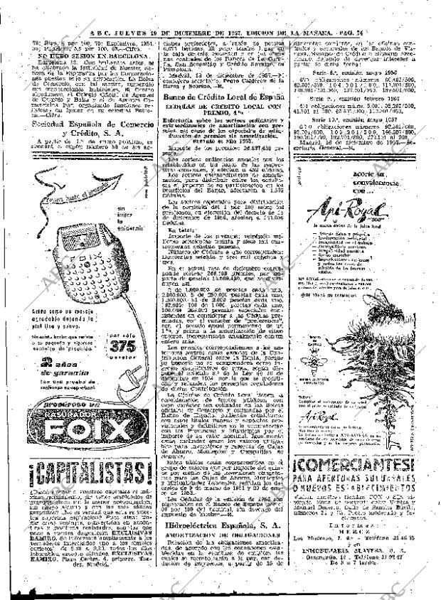 ABC MADRID 19-12-1957 página 74