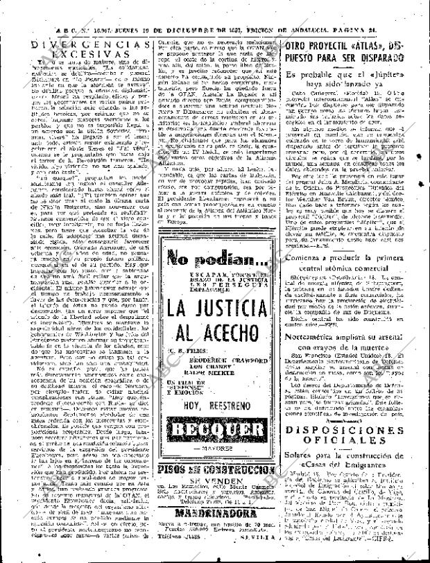 ABC SEVILLA 19-12-1957 página 22