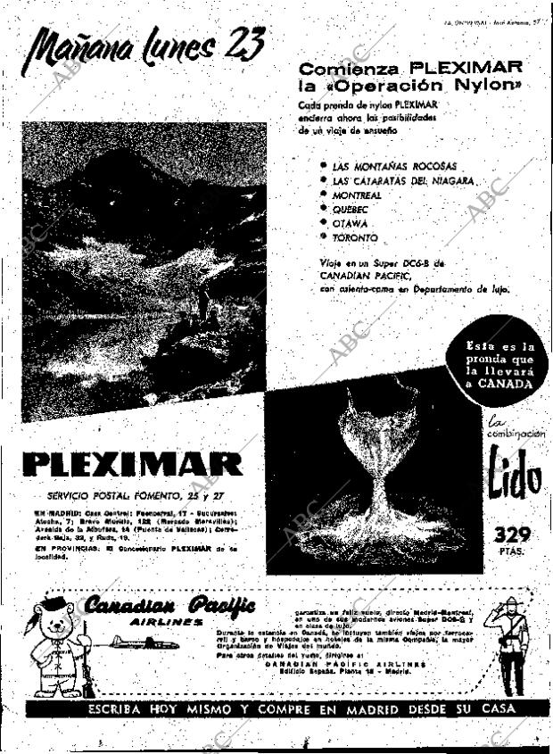 ABC MADRID 22-12-1957 página 65