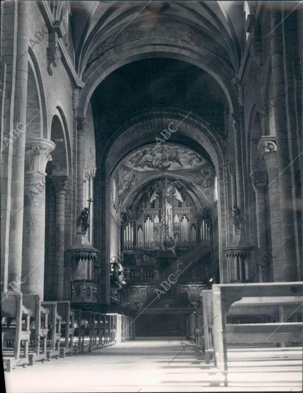 Interior de la catedral de Jaca, en Huesca