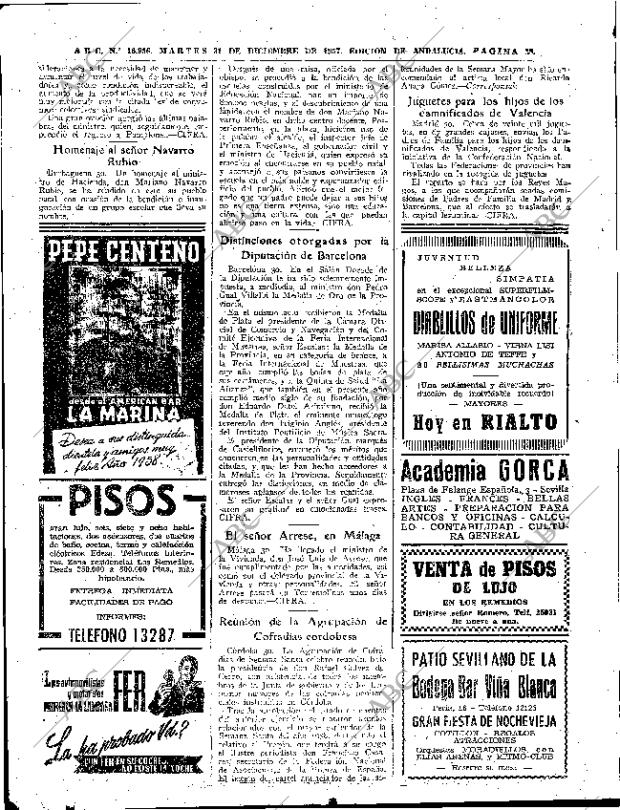ABC SEVILLA 31-12-1957 página 38