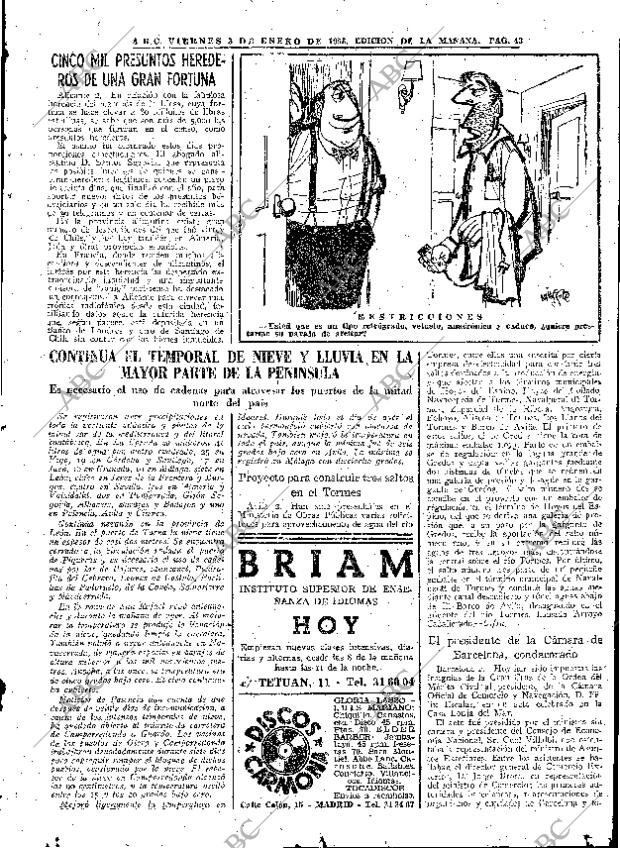 ABC MADRID 03-01-1958 página 43