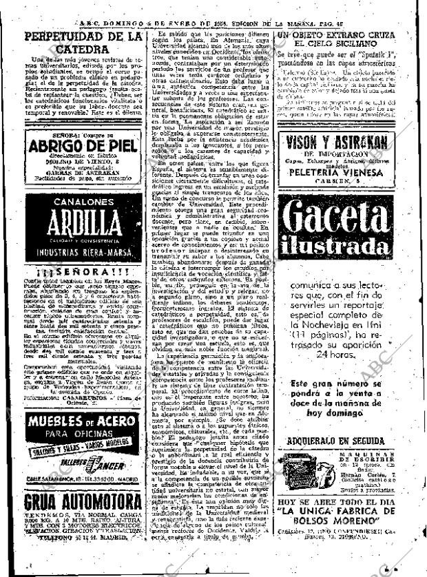 ABC MADRID 05-01-1958 página 48