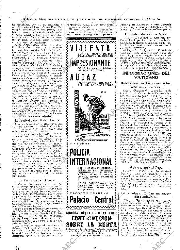 ABC SEVILLA 07-01-1958 página 22