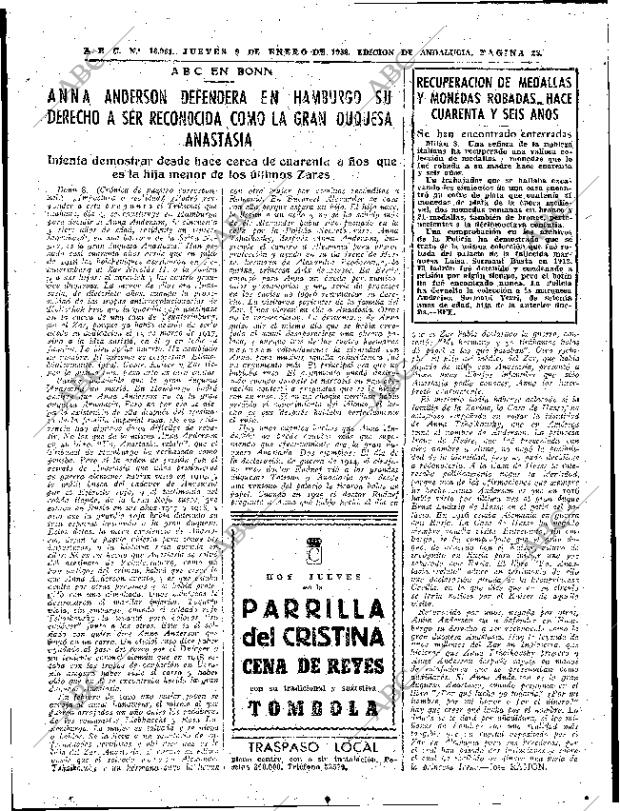 ABC SEVILLA 09-01-1958 página 22