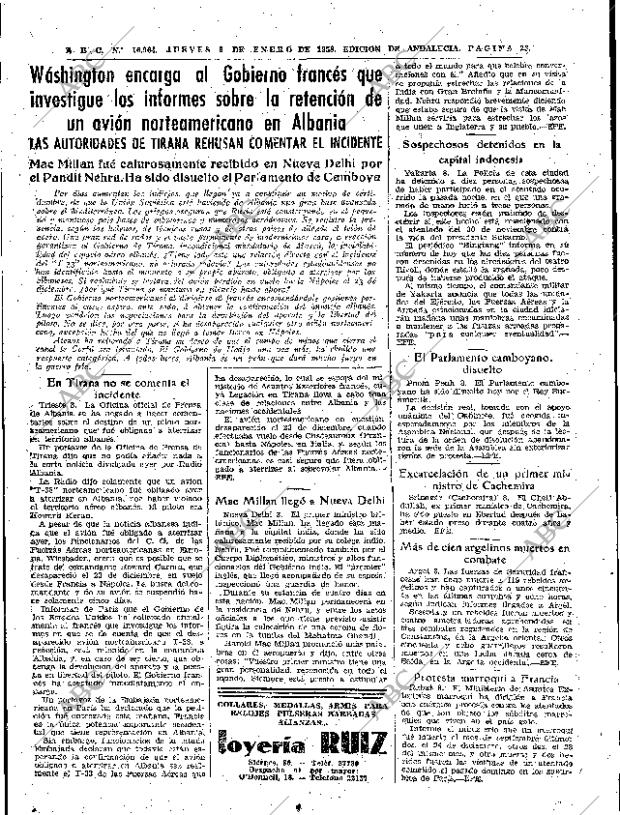 ABC SEVILLA 09-01-1958 página 23