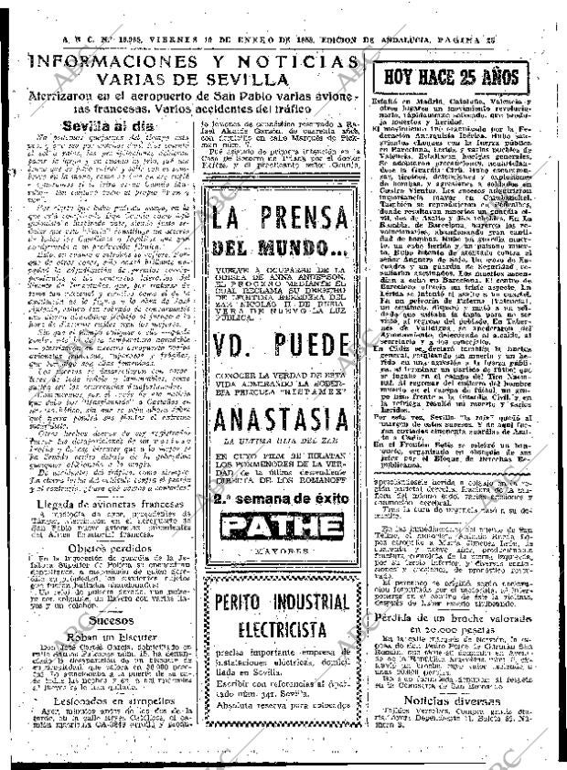 ABC SEVILLA 10-01-1958 página 23