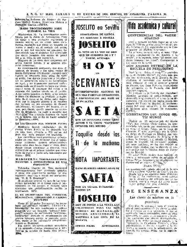 ABC SEVILLA 11-01-1958 página 20