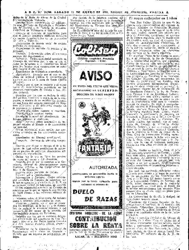 ABC SEVILLA 11-01-1958 página 8