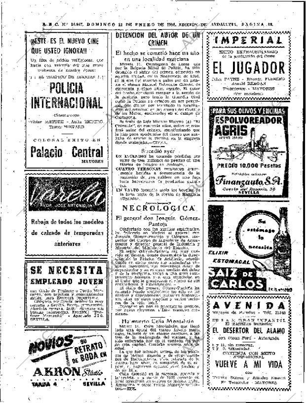 ABC SEVILLA 12-01-1958 página 38