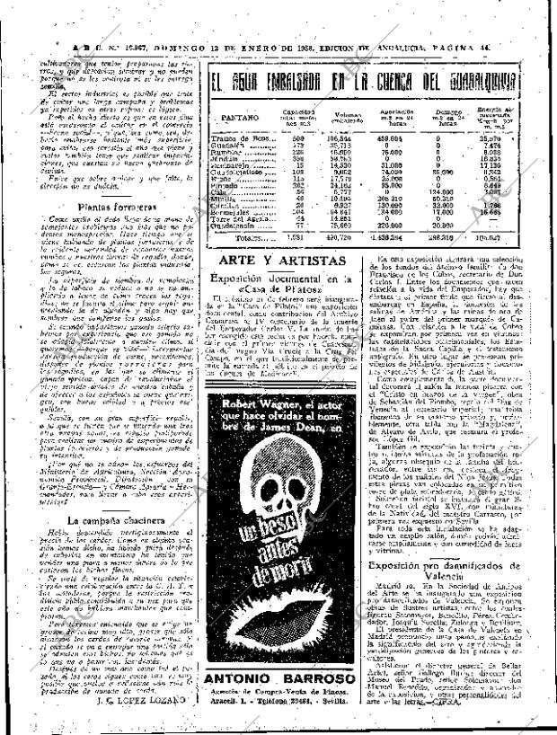 ABC SEVILLA 12-01-1958 página 44