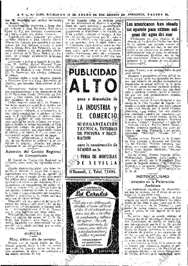 ABC SEVILLA 12-01-1958 página 51