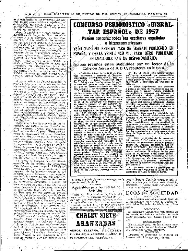 ABC SEVILLA 14-01-1958 página 10