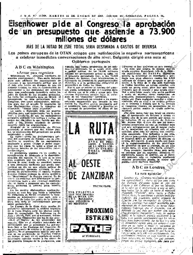 ABC SEVILLA 14-01-1958 página 11