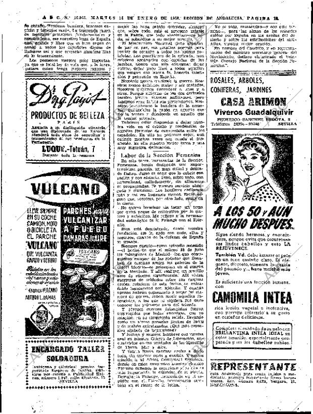 ABC SEVILLA 14-01-1958 página 18