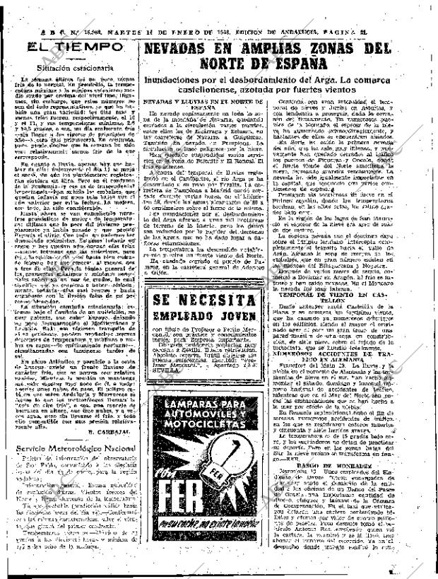 ABC SEVILLA 14-01-1958 página 21