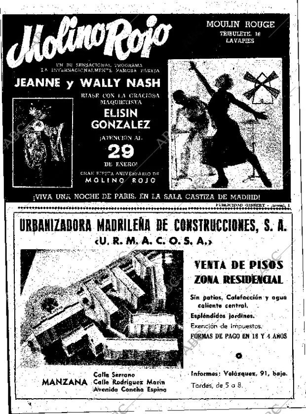 ABC MADRID 16-01-1958 página 16