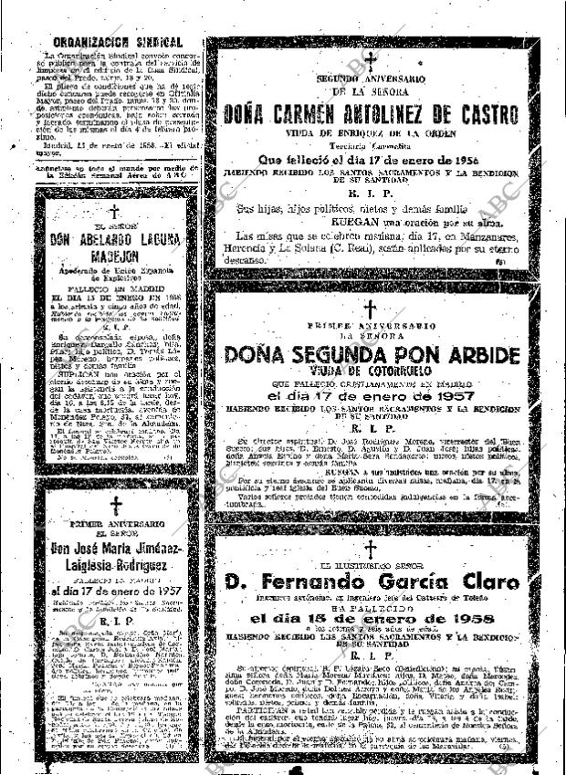 ABC MADRID 16-01-1958 página 65