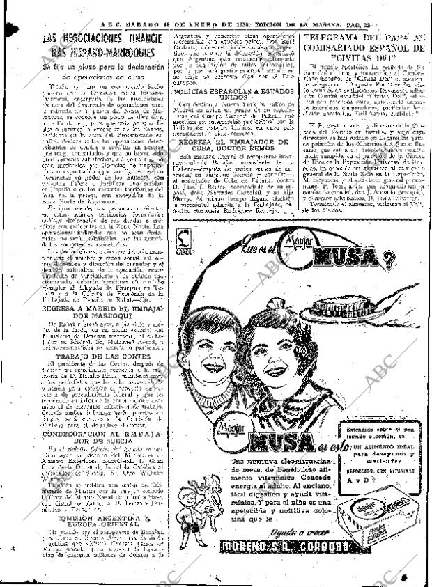 ABC MADRID 18-01-1958 página 23