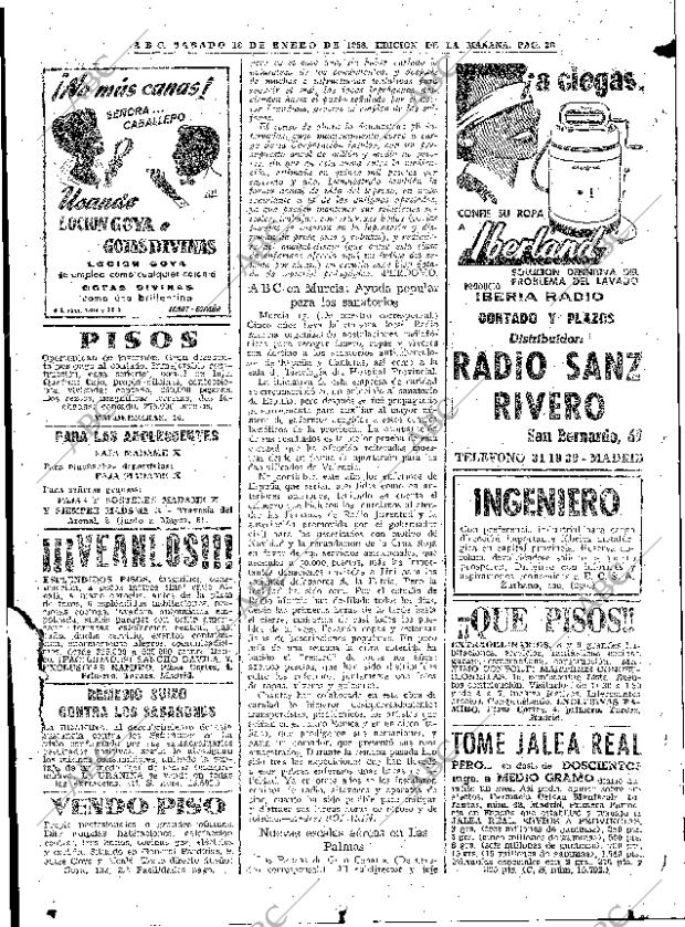 ABC MADRID 18-01-1958 página 28