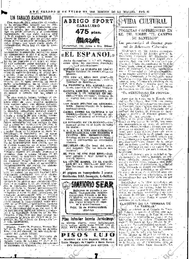 ABC MADRID 18-01-1958 página 31