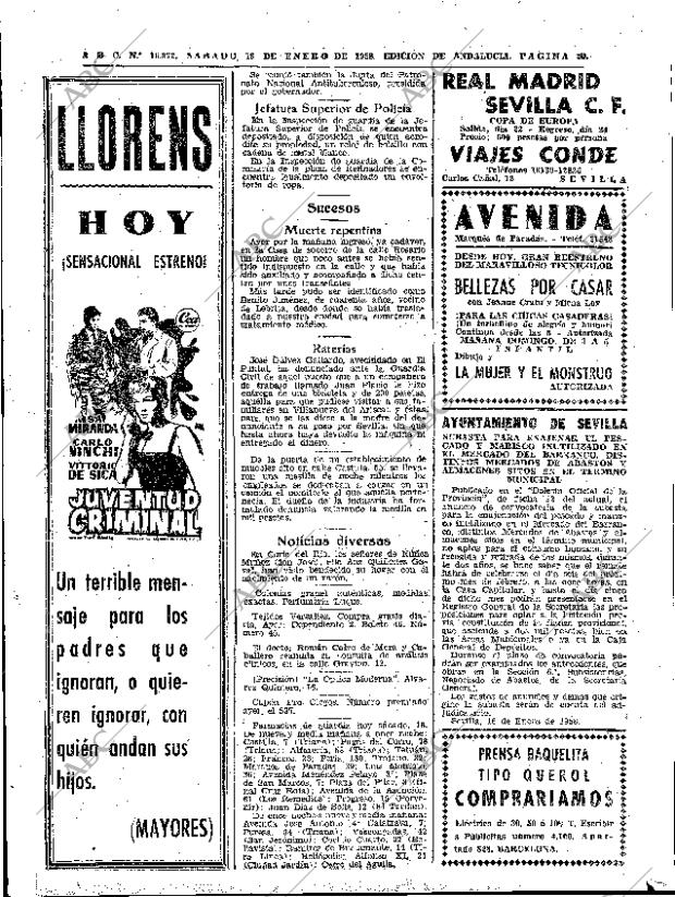 ABC SEVILLA 18-01-1958 página 30