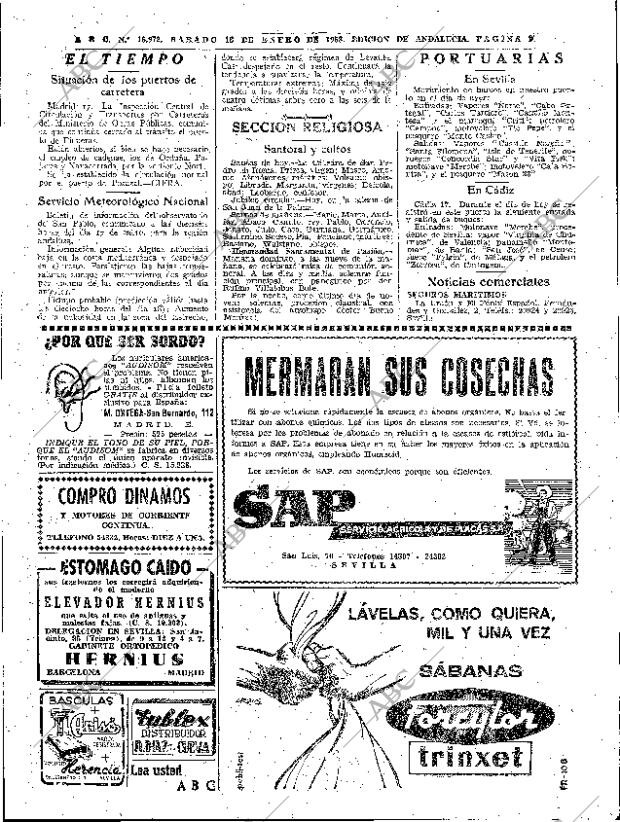 ABC SEVILLA 18-01-1958 página 35