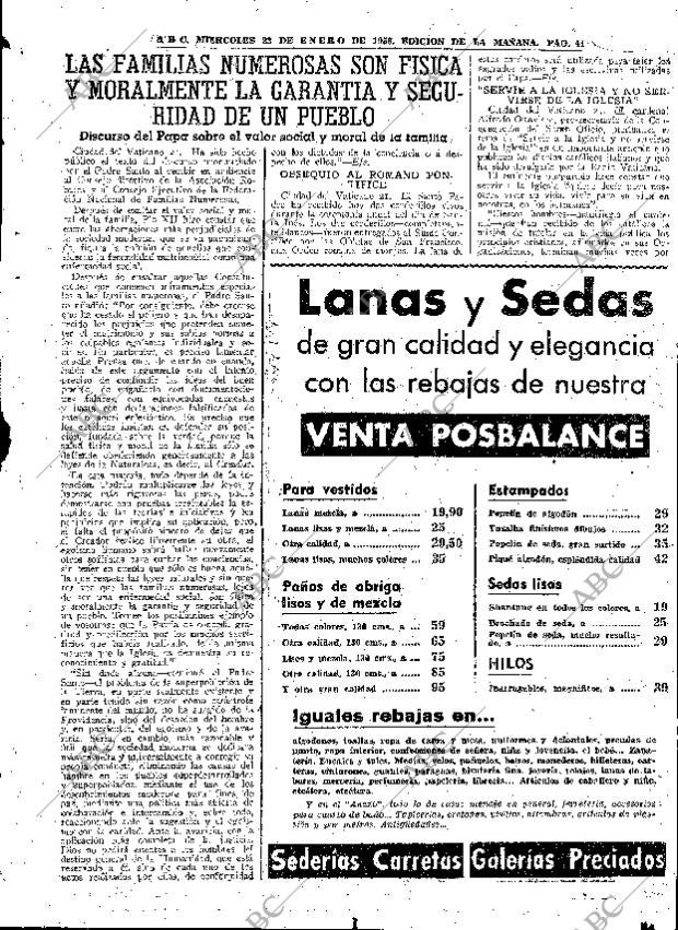 ABC MADRID 22-01-1958 página 41