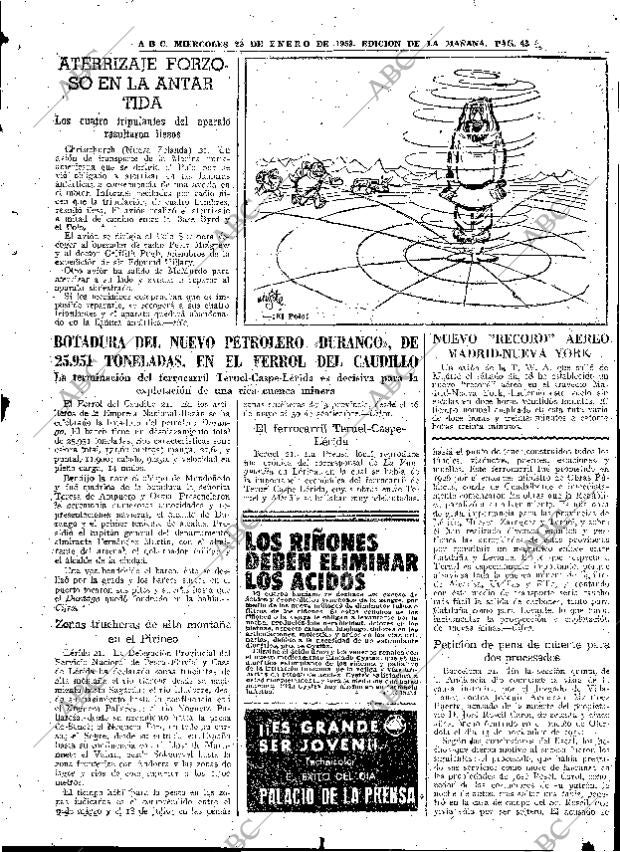 ABC MADRID 22-01-1958 página 43