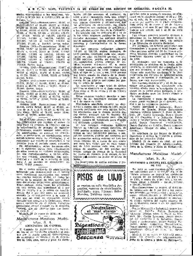 ABC SEVILLA 24-01-1958 página 28