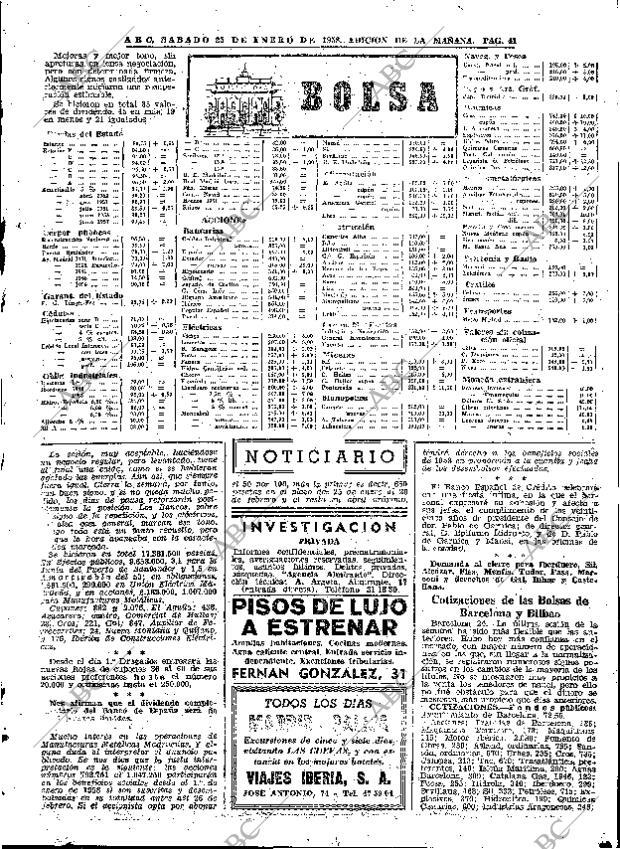 ABC MADRID 25-01-1958 página 41