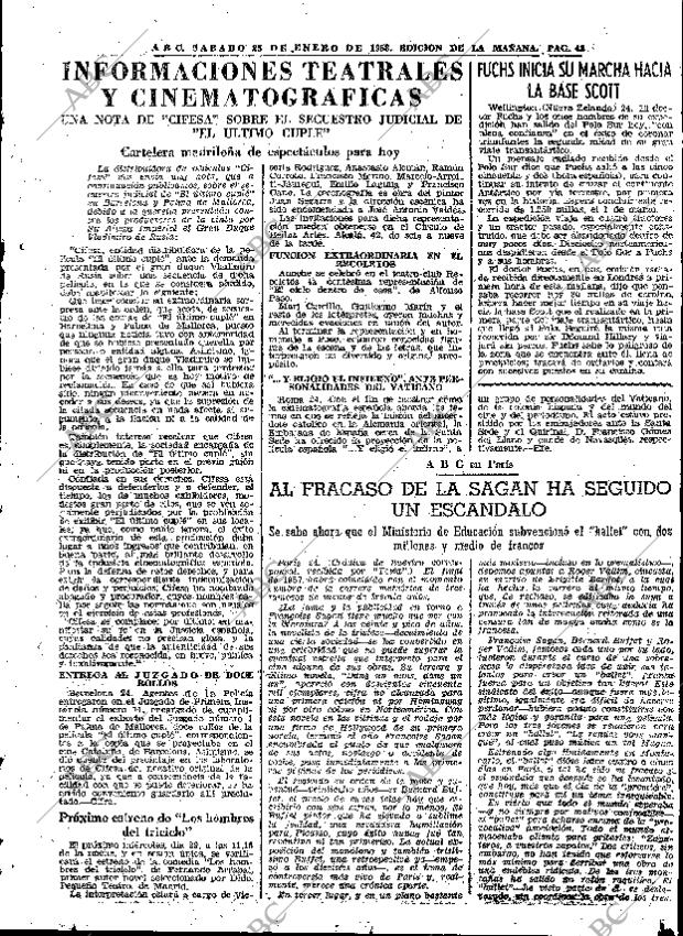 ABC MADRID 25-01-1958 página 43