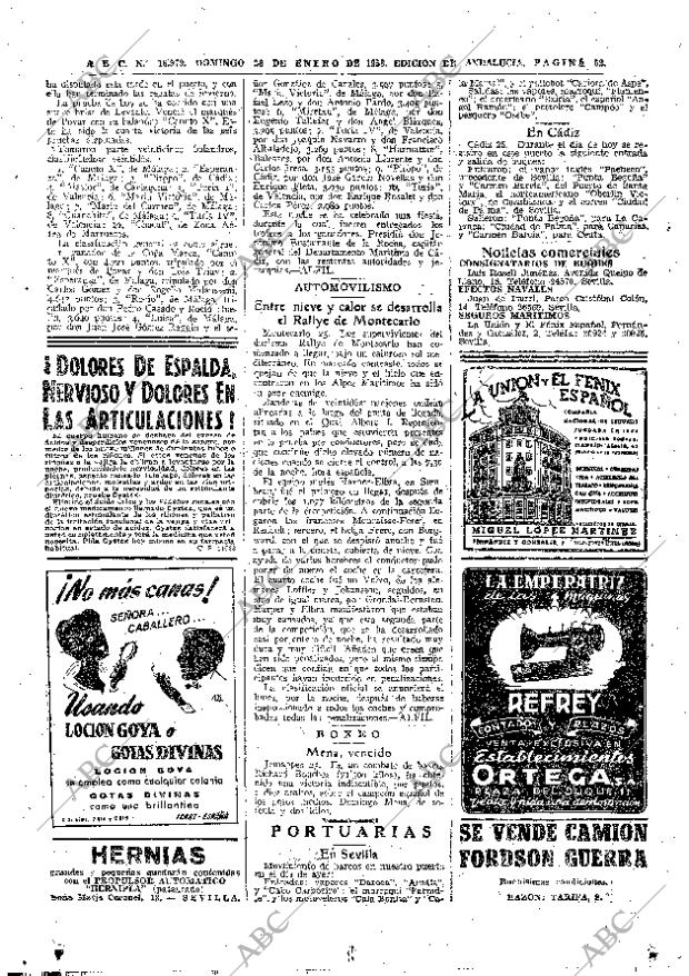 ABC SEVILLA 26-01-1958 página 52