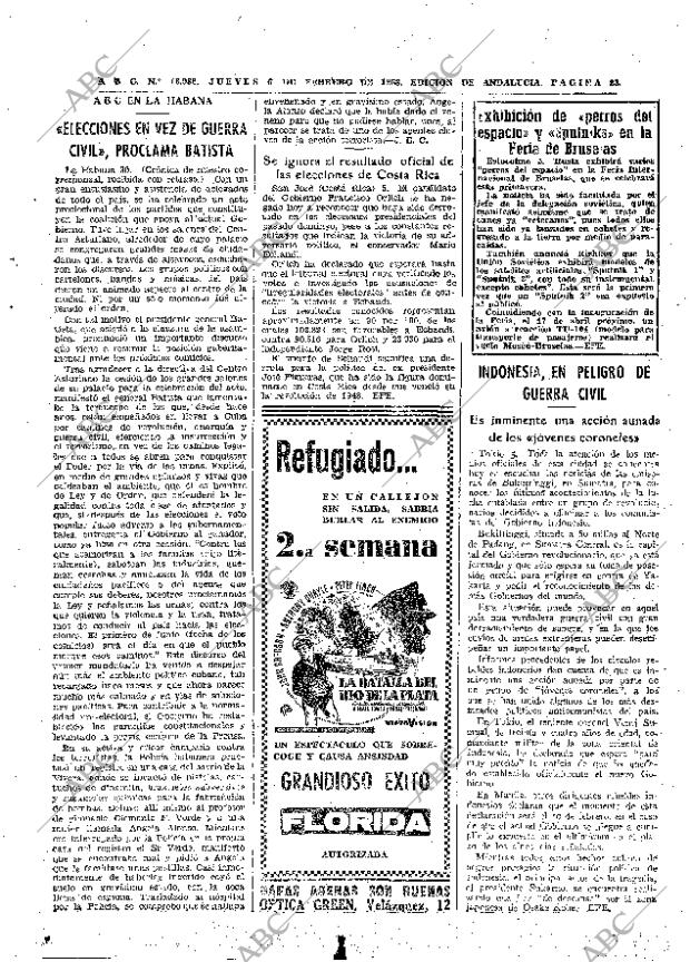 ABC SEVILLA 06-02-1958 página 23