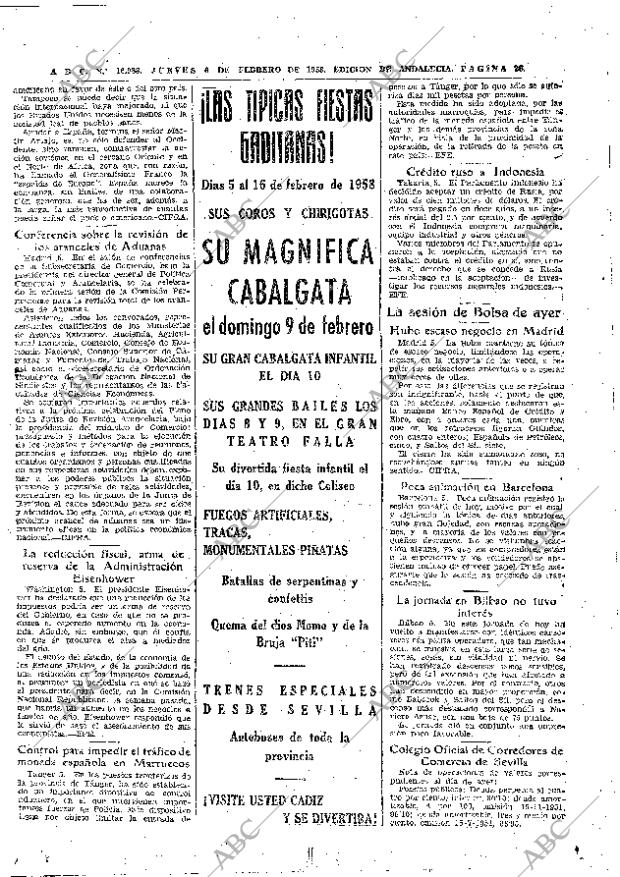 ABC SEVILLA 06-02-1958 página 26