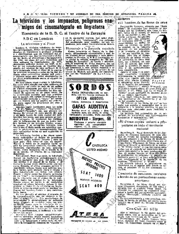 ABC SEVILLA 07-02-1958 página 34