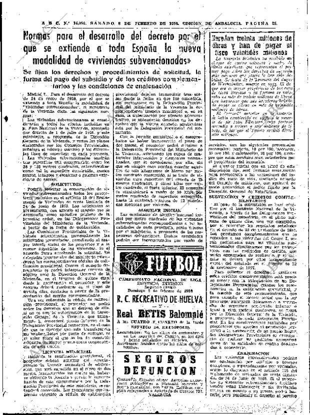 ABC SEVILLA 08-02-1958 página 25