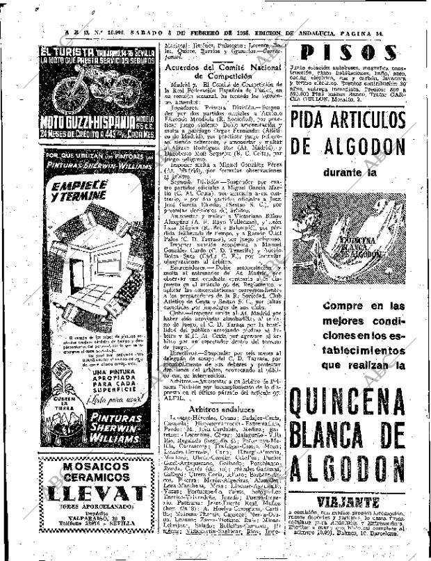 ABC SEVILLA 08-02-1958 página 34