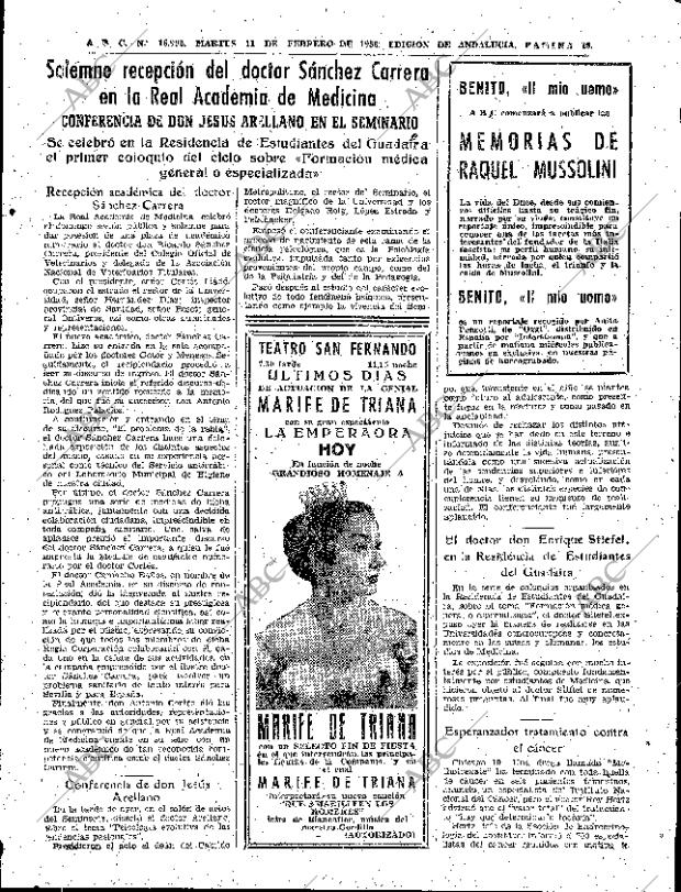 ABC SEVILLA 11-02-1958 página 19