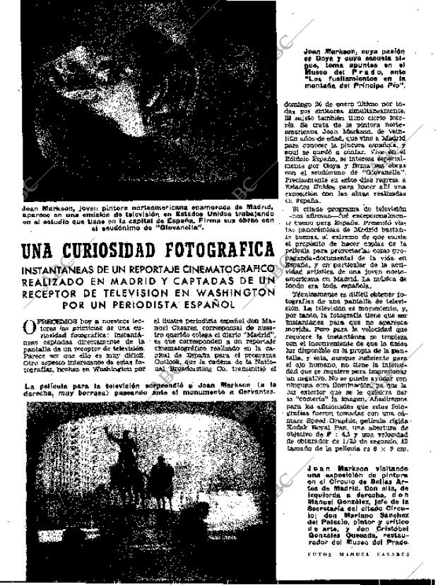 BLANCO Y NEGRO MADRID 15-02-1958 página 52