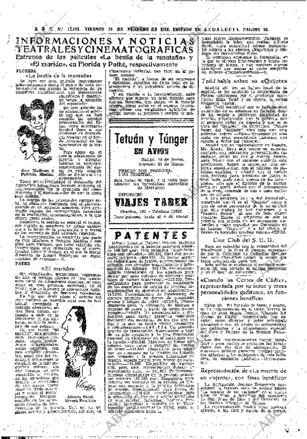 ABC SEVILLA 21-02-1958 página 32