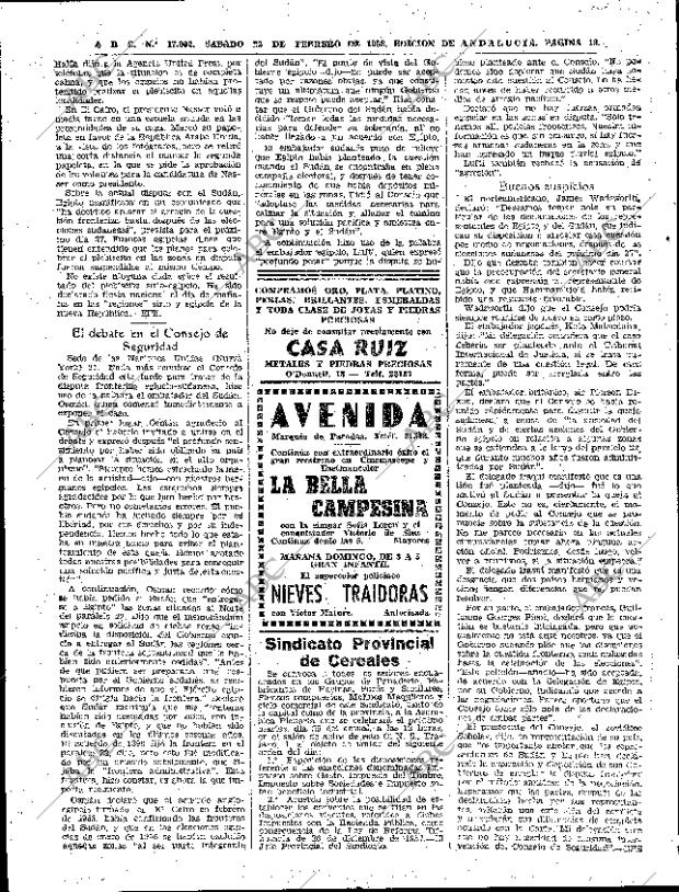 ABC SEVILLA 22-02-1958 página 18