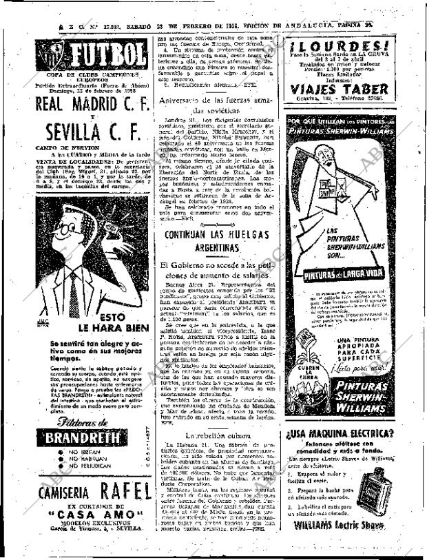 ABC SEVILLA 22-02-1958 página 20