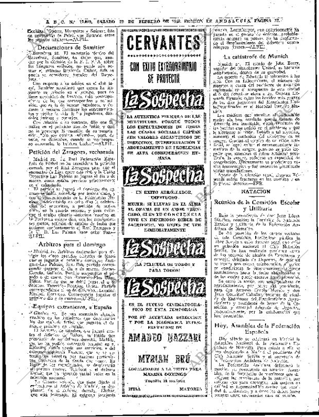 ABC SEVILLA 22-02-1958 página 32